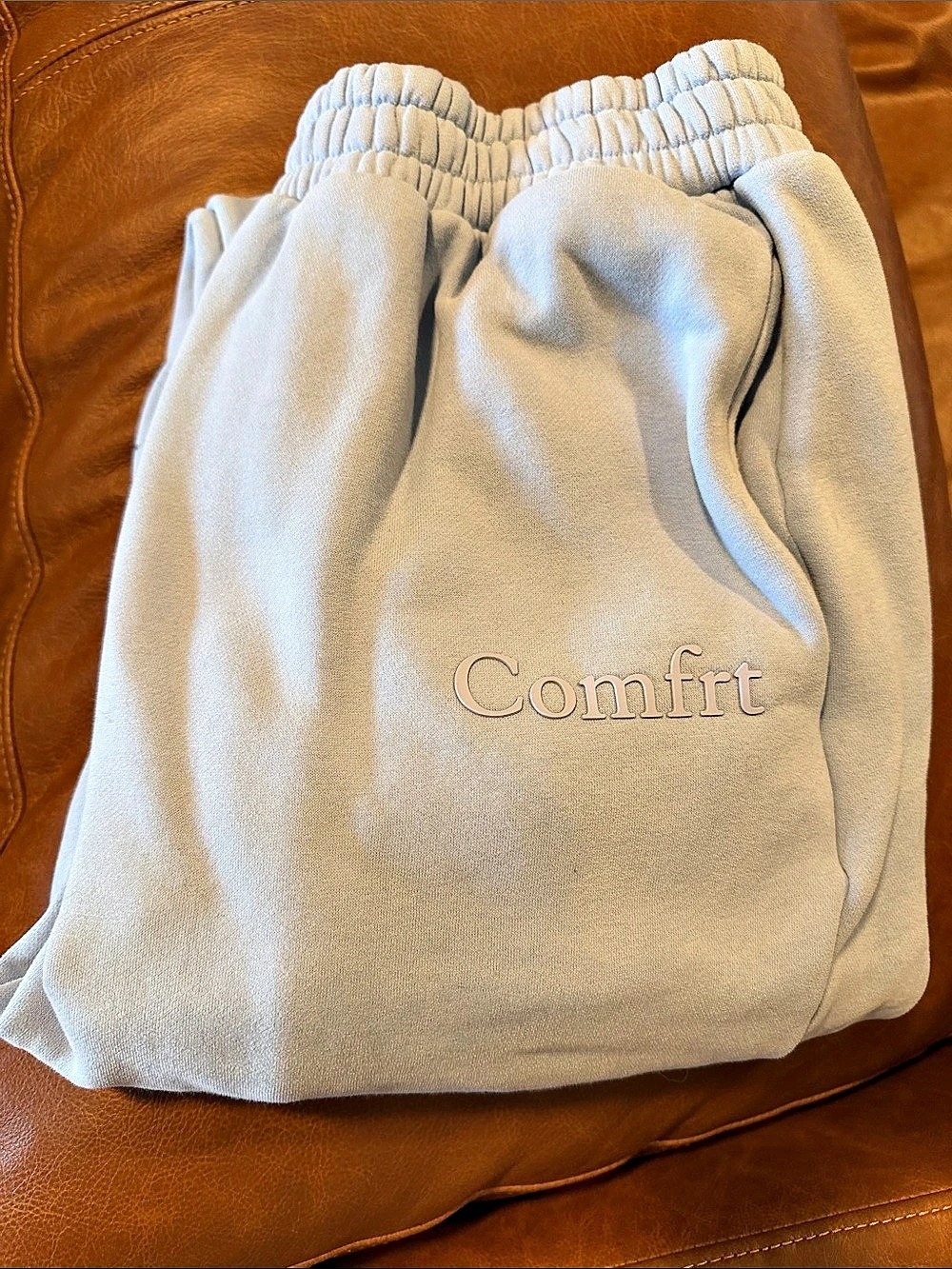 Comfrt Signature Sweatpants Joggers light blue Large - Picture 2 of 6